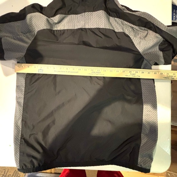 Nike Men's Black Gray Pullover Windbreaker Jacket Medium Athletic Lightweight - Picture 5 of 7